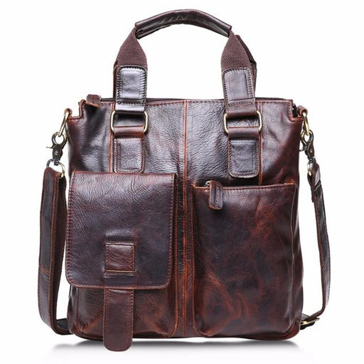 Vintage Buffalo Leather Messenger Satchel
